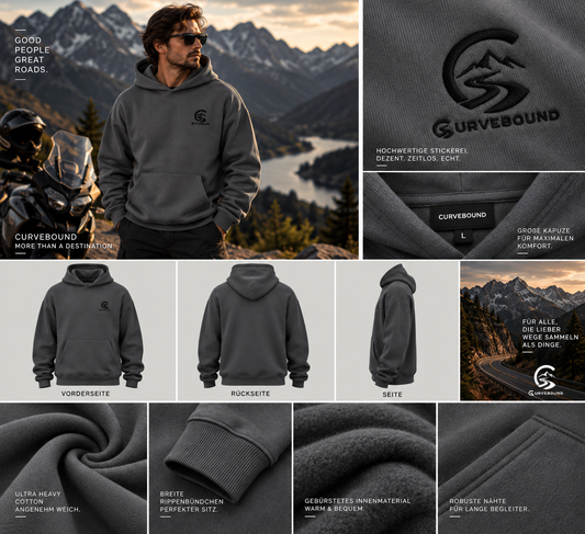 CURVEBOUND Ultra Heavy Hoodie – 460 GSM