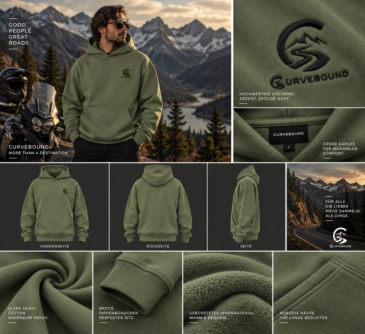 CURVEBOUND Ultra Heavy Hoodie – 460 GSM