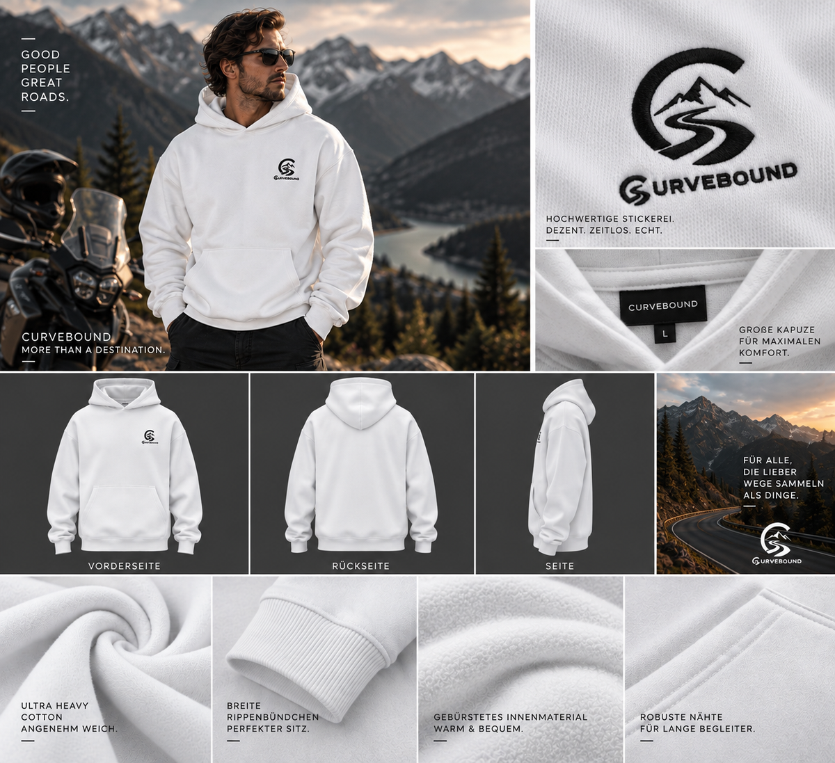 CURVEBOUND Ultra Heavy Hoodie – 460 GSM