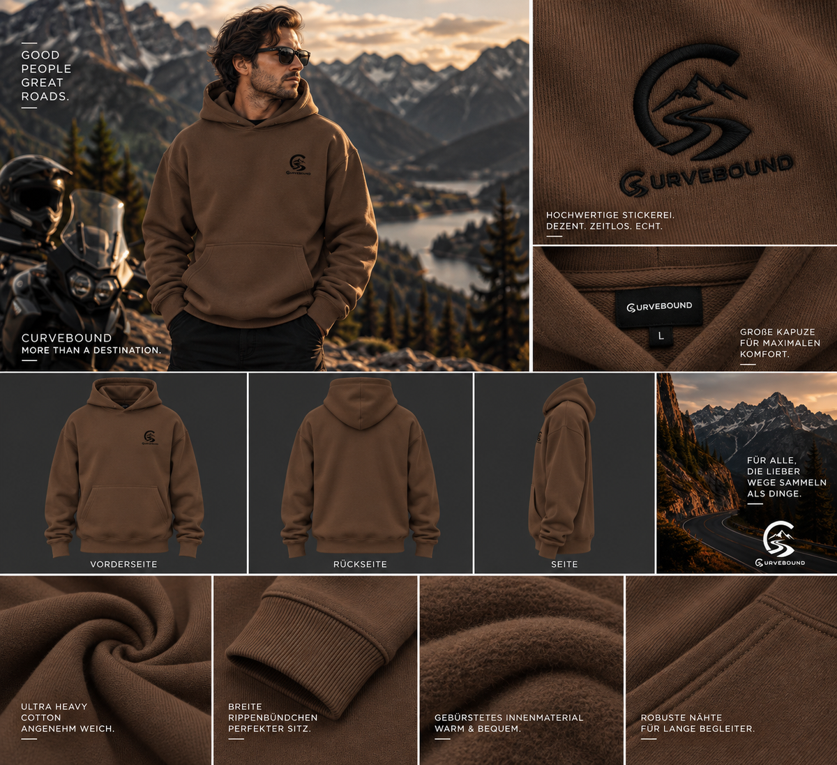 CURVEBOUND Ultra Heavy Hoodie – 460 GSM