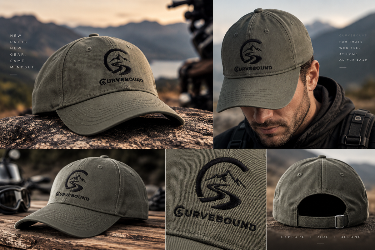 Curvebound Classic 6-Panel Cap – Bestickte Premium Baseball Cap